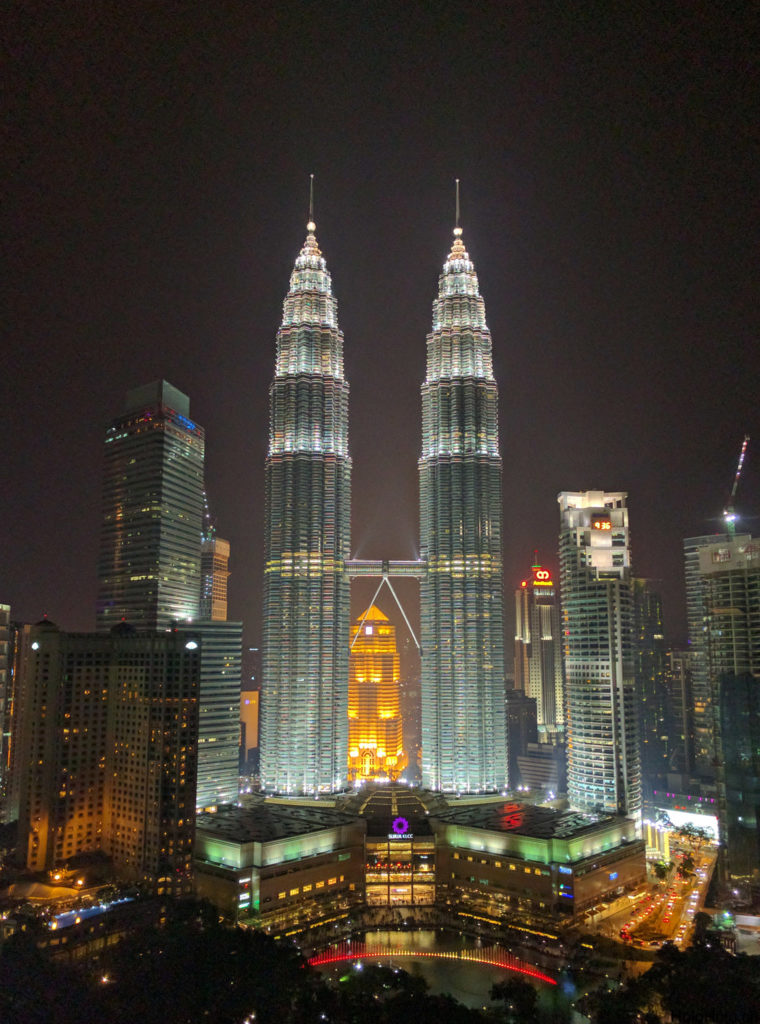 Kuala Lumpur Petronas Tower bei der SkyBar