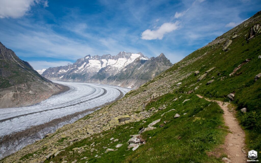 Wanderweg beim Aletschgletscher