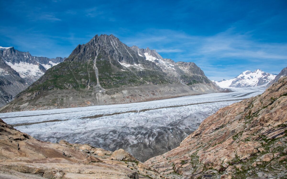 Der Aletschgletscher ganz nah