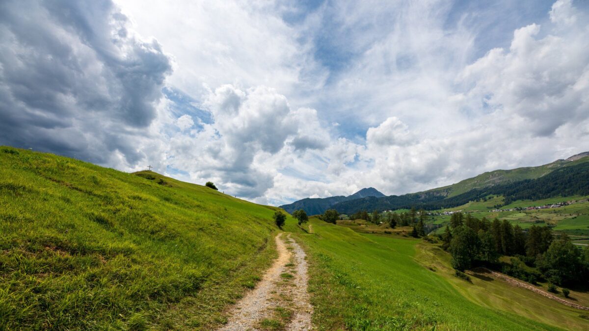 Feldweg nach Tarasp