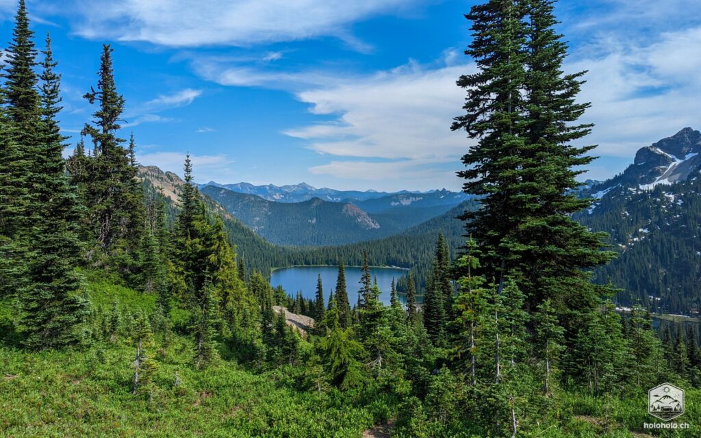 Aussicht vom Naches Peak Loop Trail