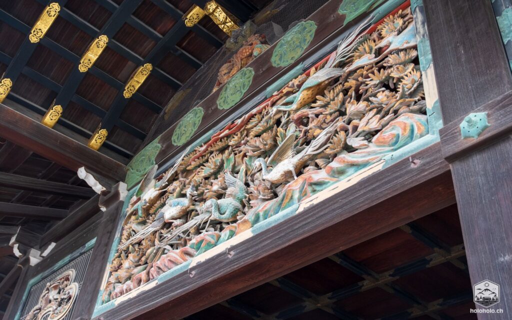 Kyoto Holzbild an Tempel