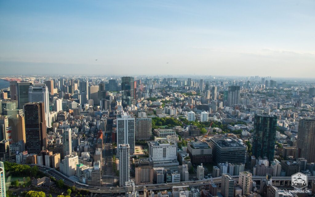 Aussicht auf die Stadt Tokio