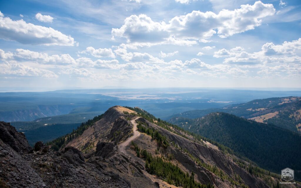 Wanderweg auf den Mount Washburn
