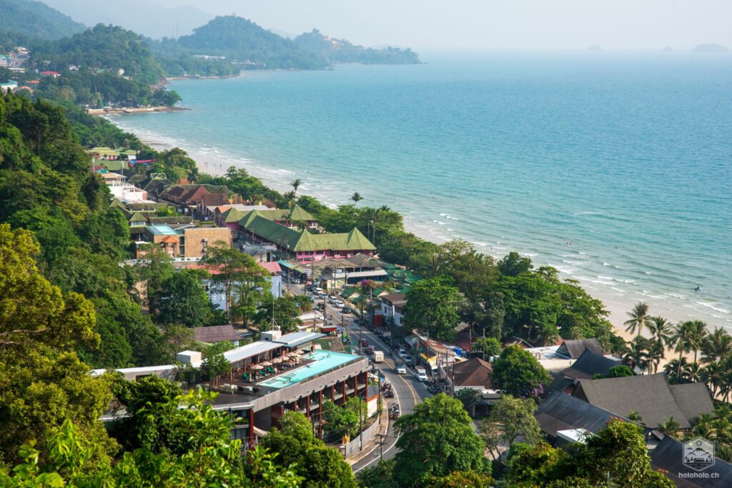 Aussicht auf White Sand Beach