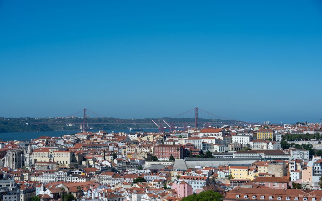 Die Stadt Lissabon von Oben